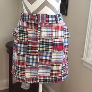 British Khaki Patchwork Skirt